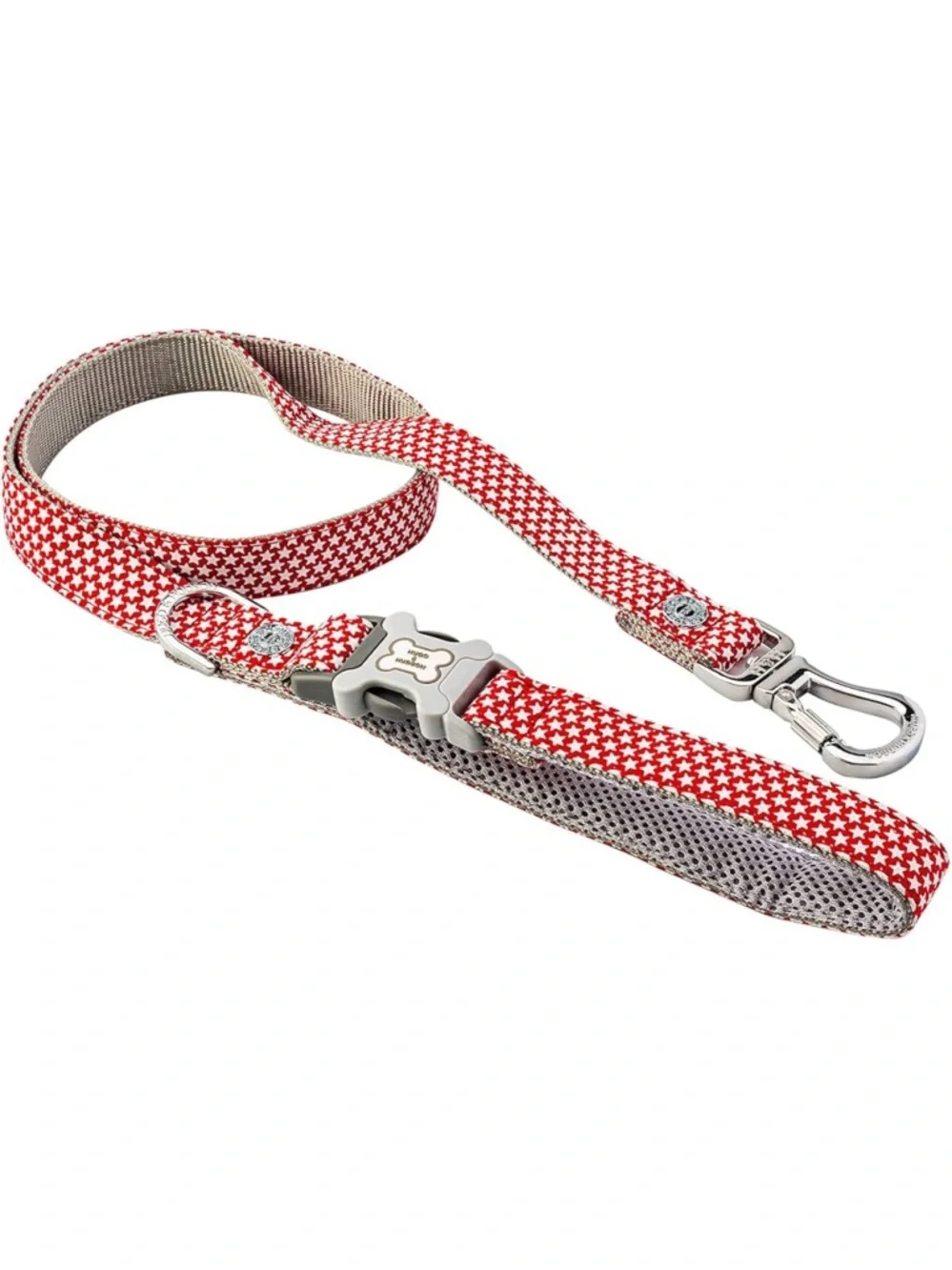 Hugo & Hudson Red Star Fabric Dog Lead